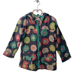 Circo Gray Floral Rain Jacket